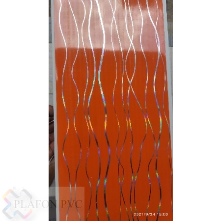 plafon pvc Garis | Plafon Pvc | Plafon Pvc Orange |Plafon Pvc
