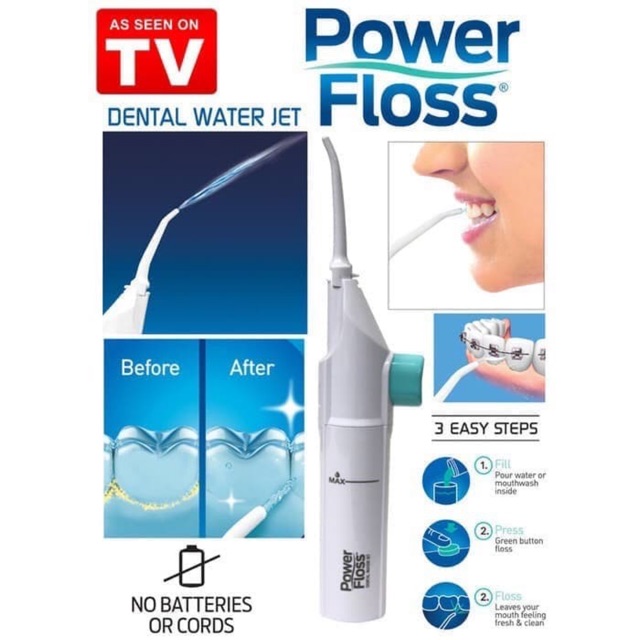 Power floss dental water jet /alat pembersih gigi