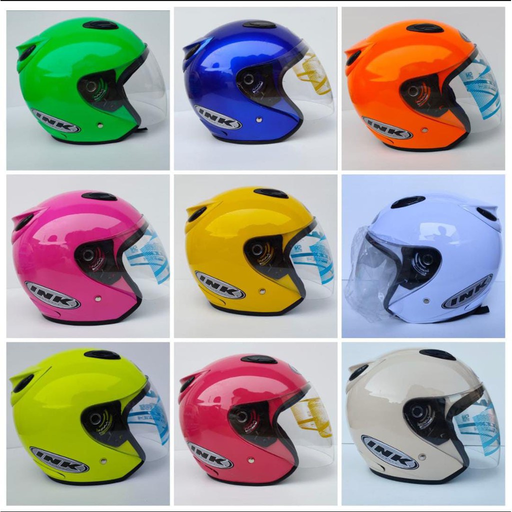 HELM CENTRO MODEL INK HELM BER SNI( FREE STIKER INK )