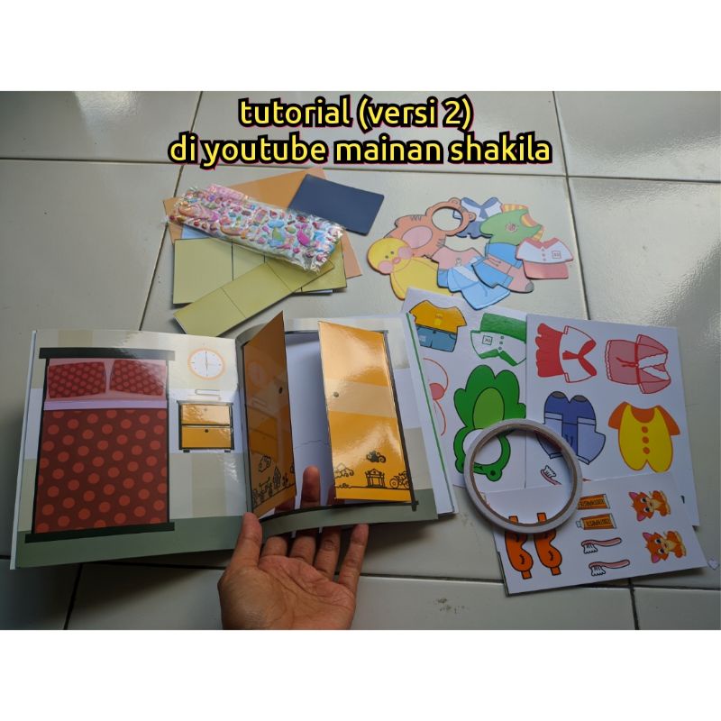 Mainan Viral Bongkar Pasang Anak Mainan Edukasi  Bebek House Viral Paper Doll Mainan Anak Viral Paperduck Tiktok Paper Duck