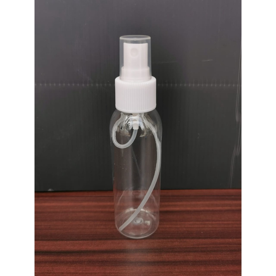 Botol SPRAY sprai Bright PET 100 ml 100ml Bening Clear Transparan