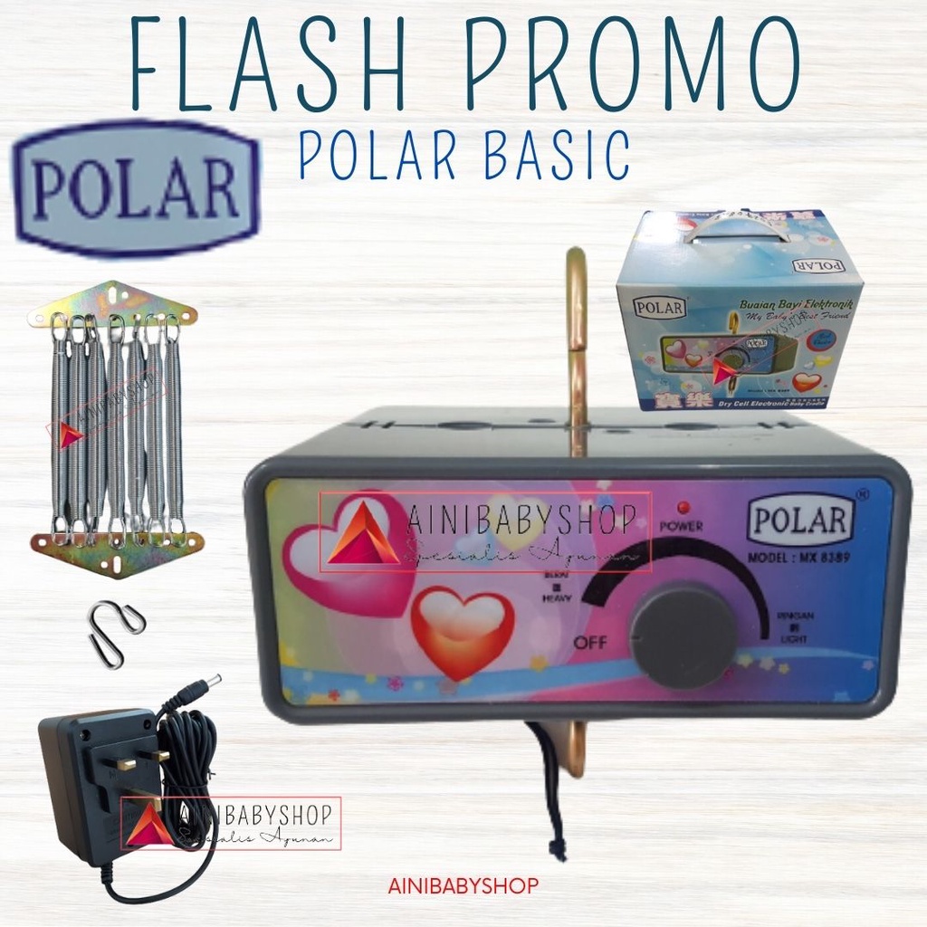 Mesin Polar Basic/Mesin ayunan Polar, Mesin Ayunan Listrik Otomatis Type Basic #ainibabyshop FLASH PROMO