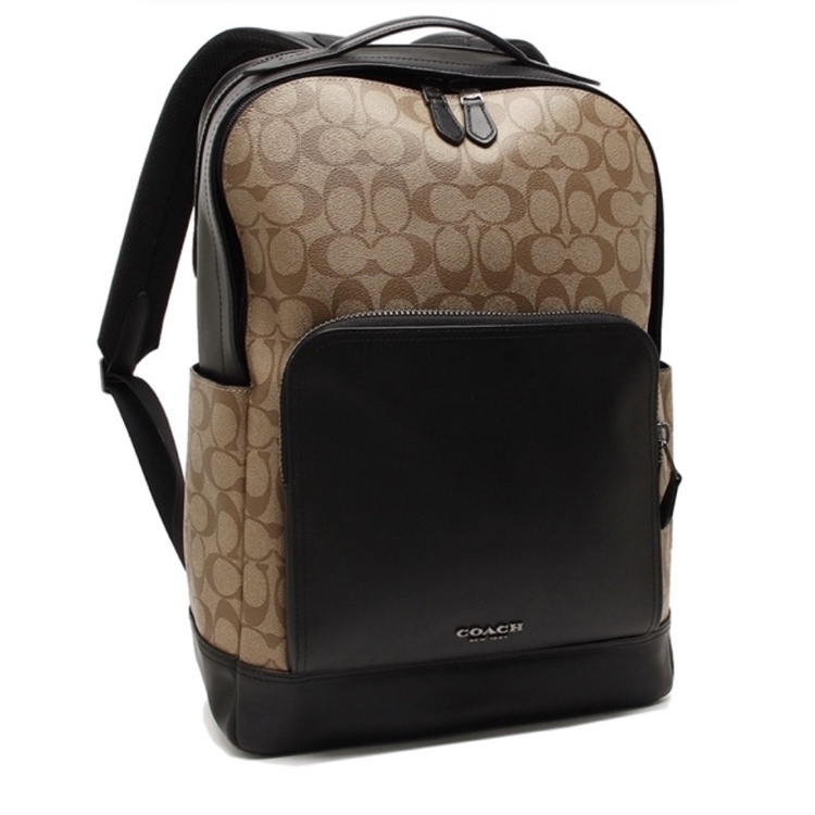 COACH GRAHAM BACKPACK IN SIGNATURE CANVAS (COACH F38755)