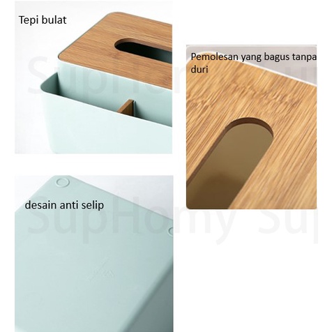 Kotak tisu/kotak tisu penyimpanan multifungsi/kotak pompa kayu sederhana/tempat tisu plastik/kotak tisu murah