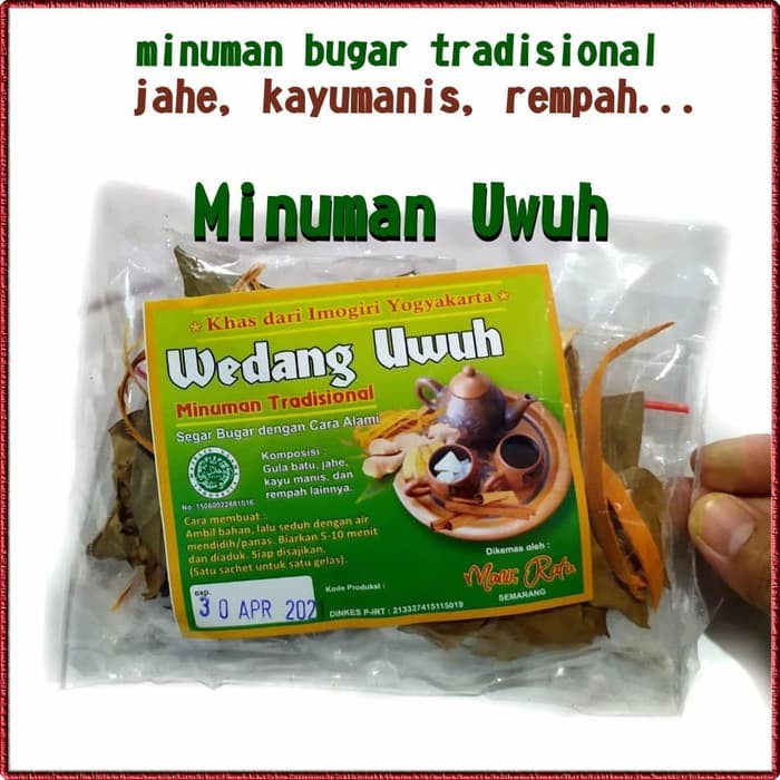 

Minuman uwuh tradisional rempah wedang uwuh