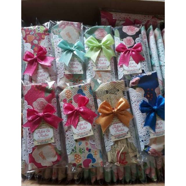 Pouch kosmetik shabby, souvenir pouch murah, souvenir pernikahan pouch