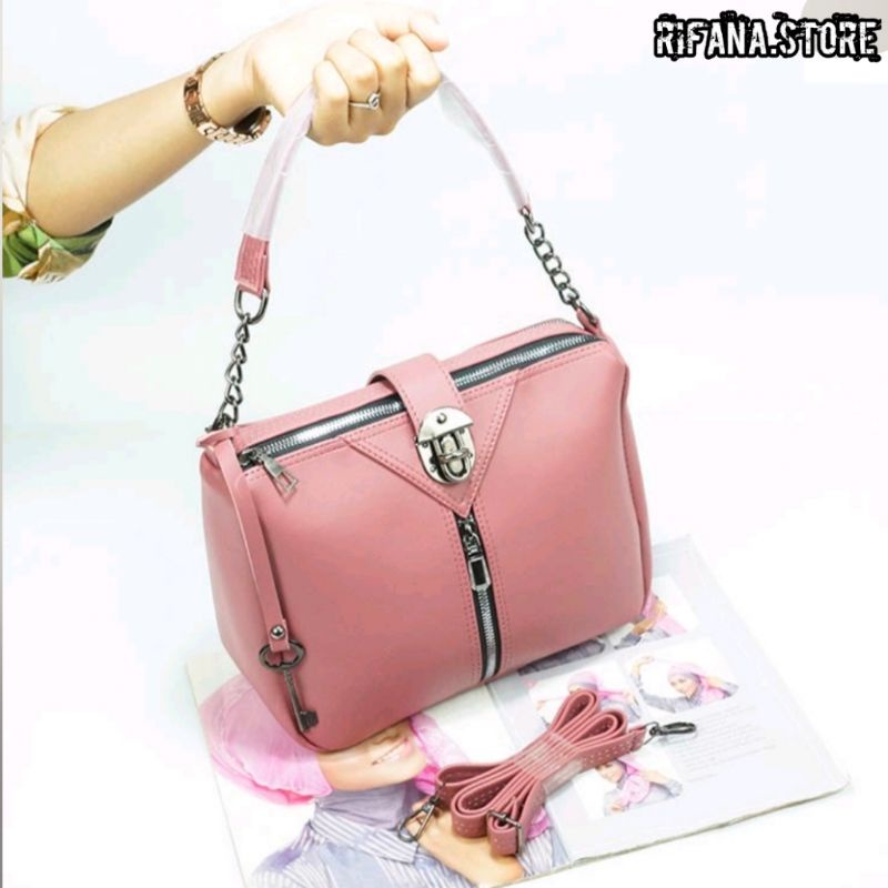 TAS TABUNG KUNCI NEKEL/TAS SLEMPANG/TAS SLEMPANG WANITA/TAS TABUNG/TAS FASHION/TAS FASHION WANITA/TA
