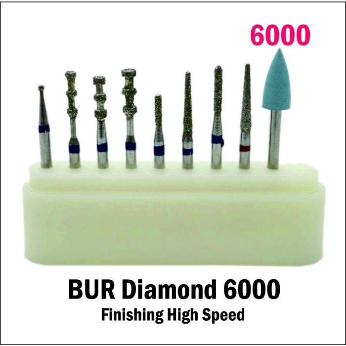 Dental Diamond Bur Endo Akses atau Endo Finishing High Speed 6000