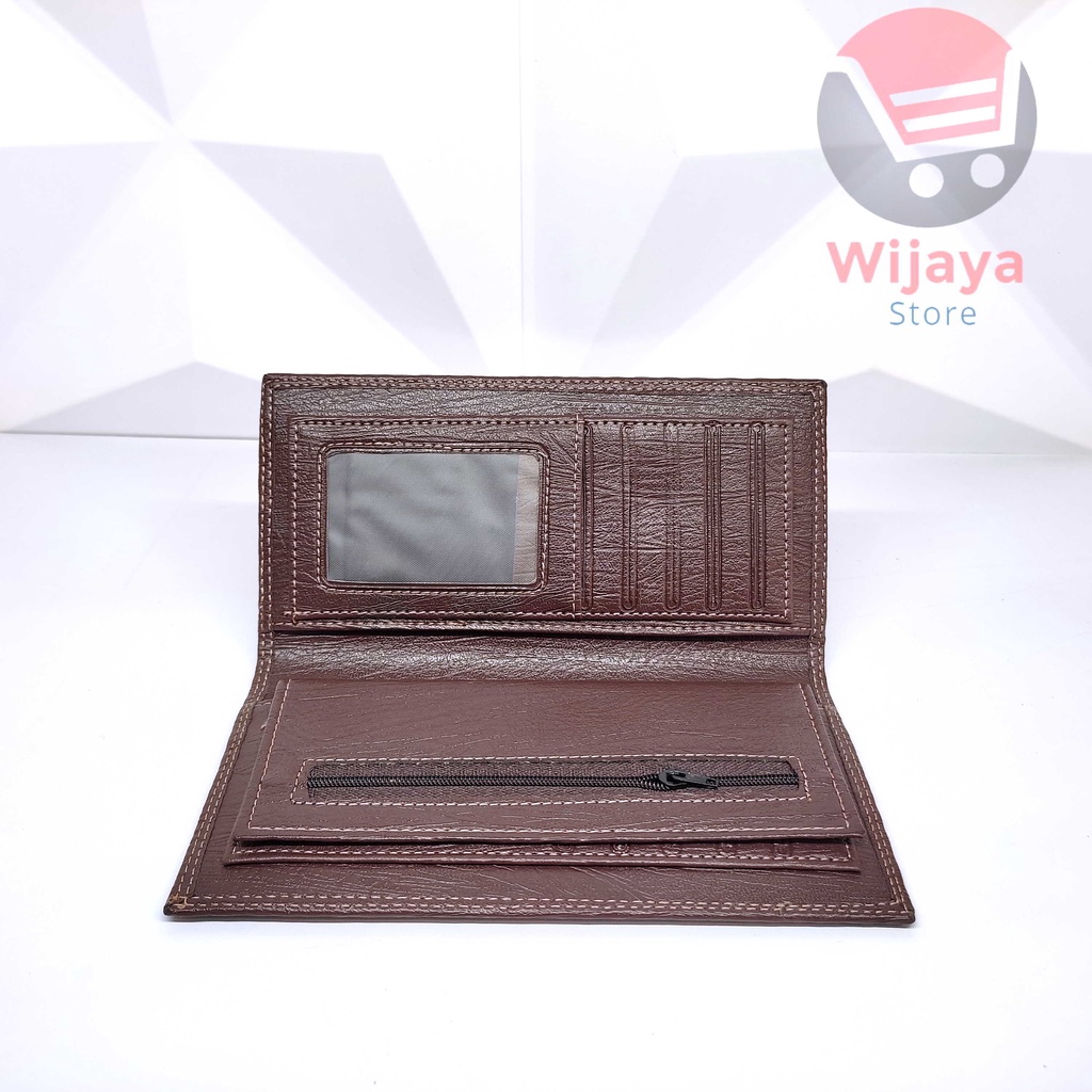 Dompet Lipat Pira Kulit Sintetis (Hard Synthetic Wallet) Levis Boss