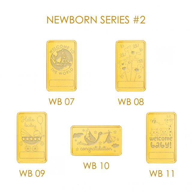 Wonderful Wish Emas Batangan 24Karat Custom Ukir Newborn Series-1