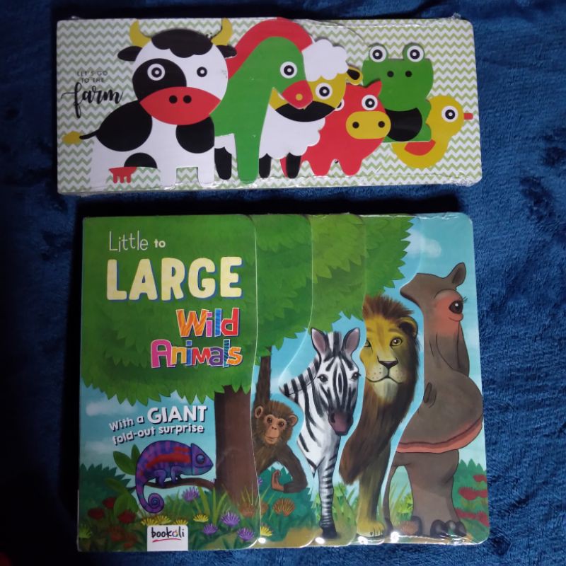 Buku anak Impor/ BBW/ Long Book Animal Bundle