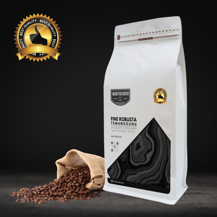 

BIJI KOPI ROBUSTA FINE TEMANGGUNG WASHED NORTHSIDER COFFEE 1KG - kkp2023