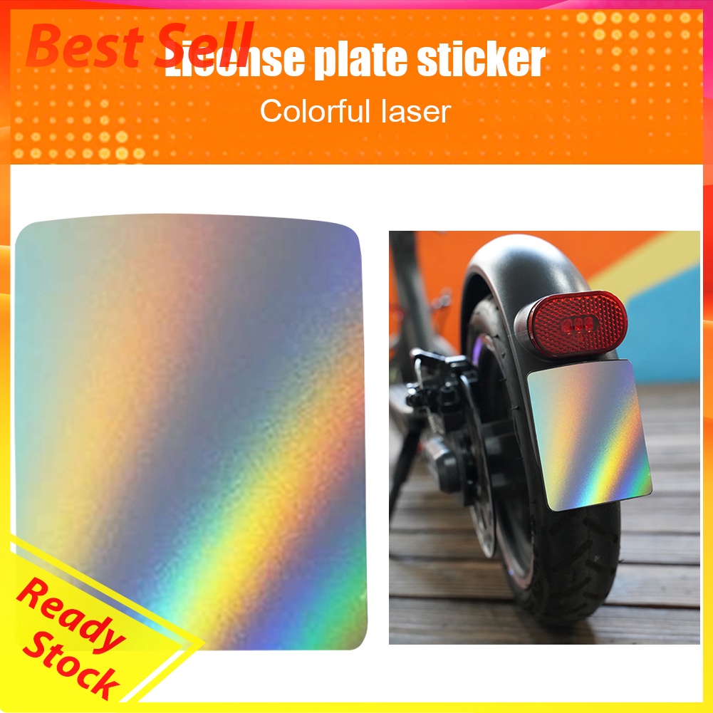 Scooter License Plate Mudguard Reflective Stickers for M365 Pro 2 Accessory