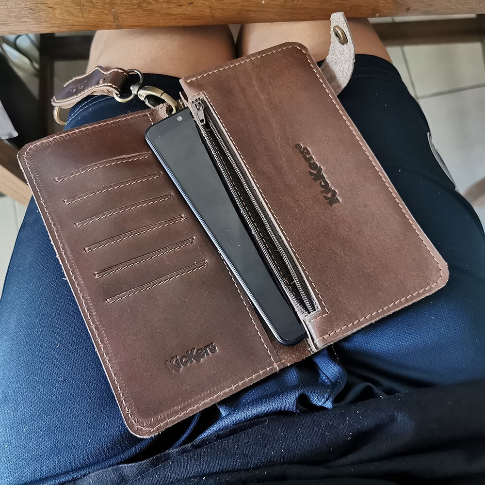 Dompet Kulit Asli Pria Casual Black Brown Dark Non Imitasi Original Khas Kota Garut Sukaregang Jbr