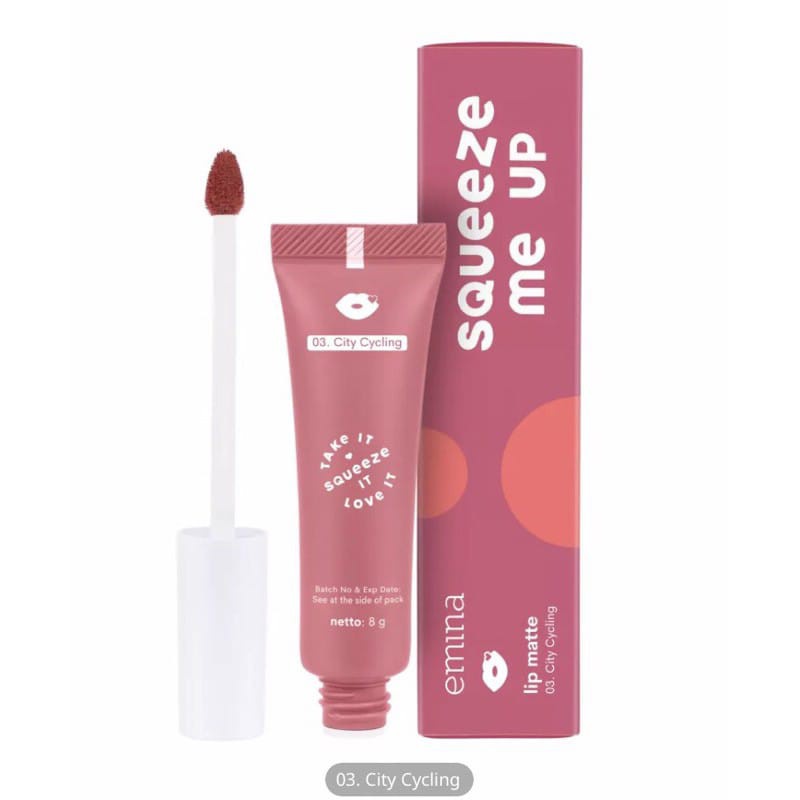 EMINA Squeeze Me Up Lip Matte | EMINA Lip Matte | Lip Cream emina squeeze me up series RUMAH CANTIK