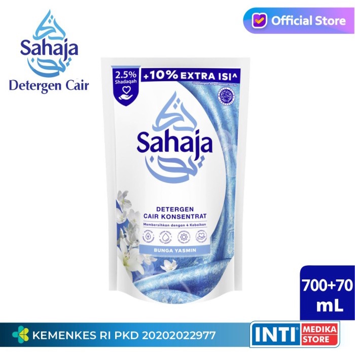 Sahaja - Deterjen Cair Yasmin 770Ml Sabun Detergen Baju / Pakaian #98