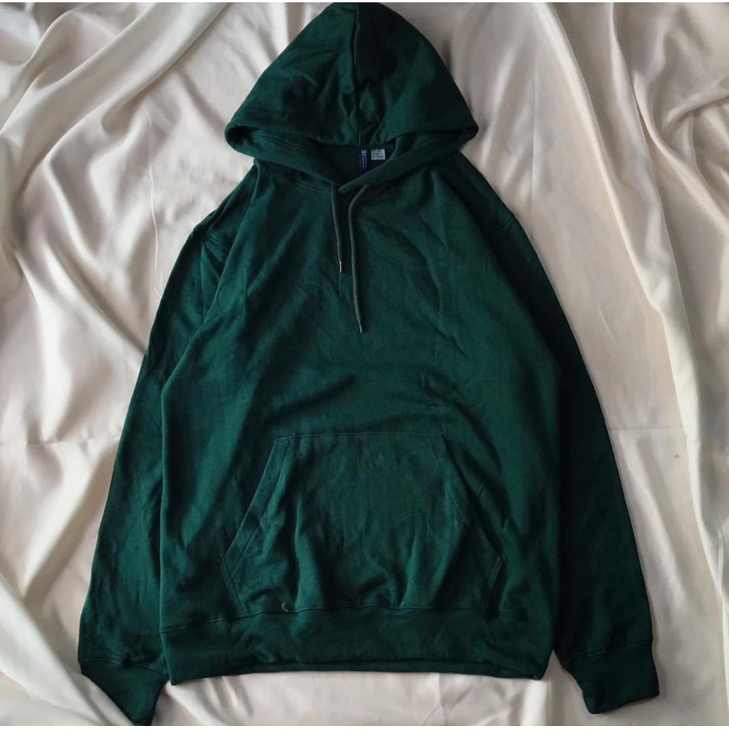 HOODIE H&M DIVIDED HIJAU BOTOL