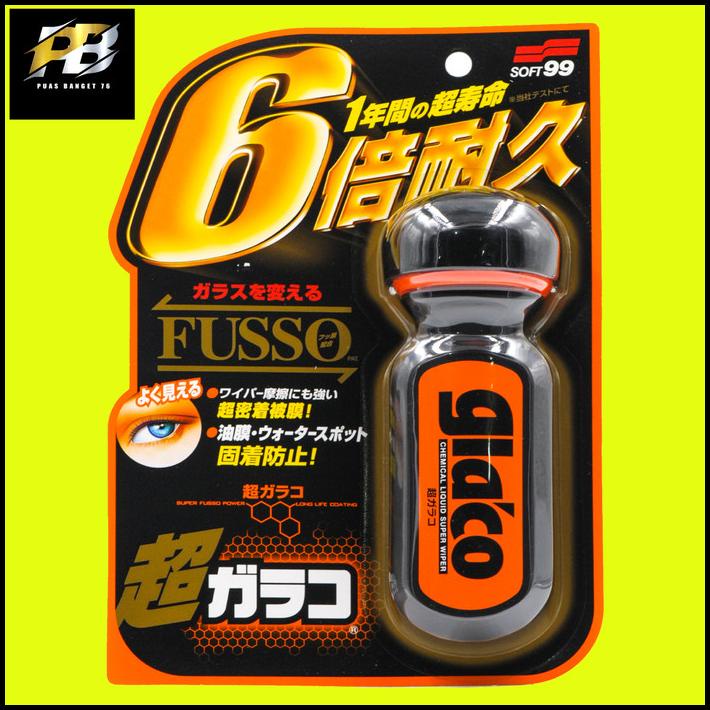 Soft 99 Soft99 Fusso Ultra Glaco Coating Kaca Mobil Cairan Anti Hujan