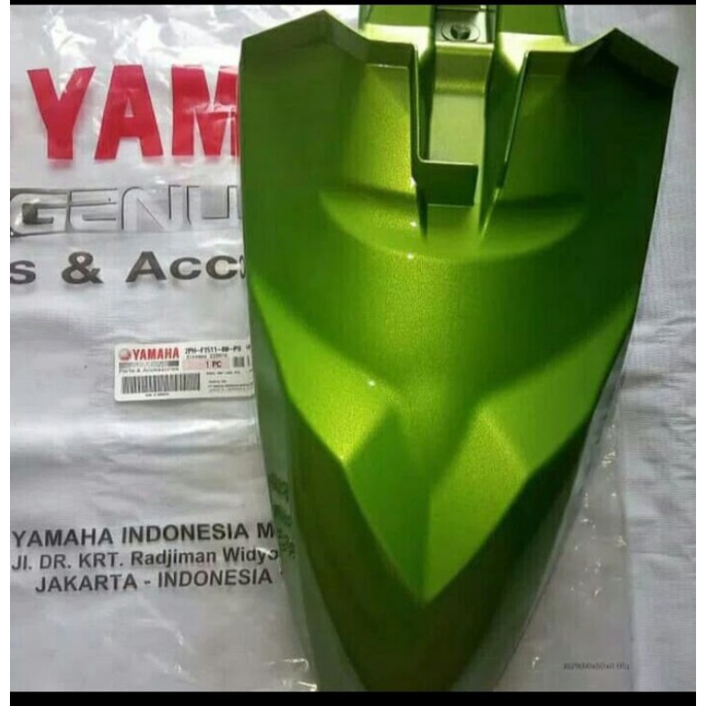 SPAKBOR DEPAN MIO M3 HIJAU ORIGINAL