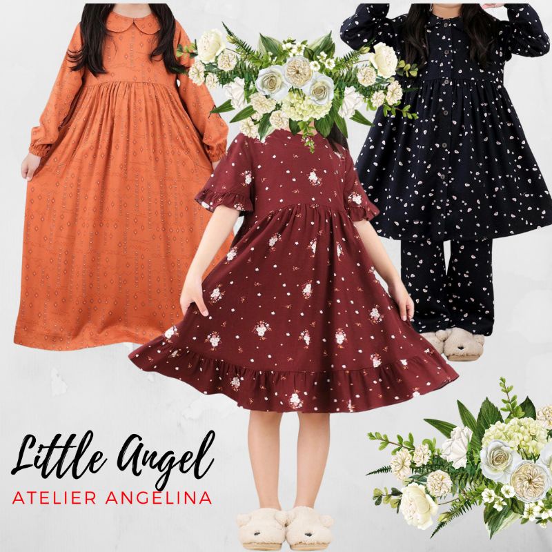 Little Atelier angelina Boho, Gummy, Magnolia size 4 5 6 7 8 y