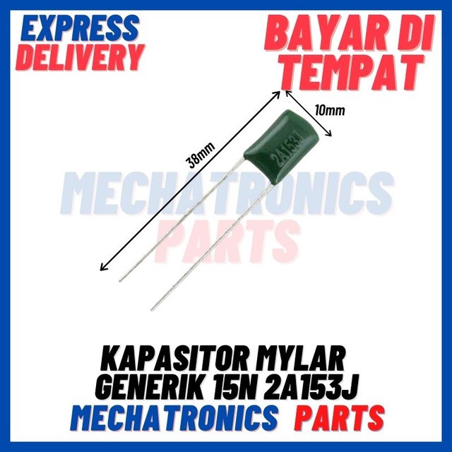 [PAS-9292] KAPASITOR MYLAR GENERIK 15N 2A153J