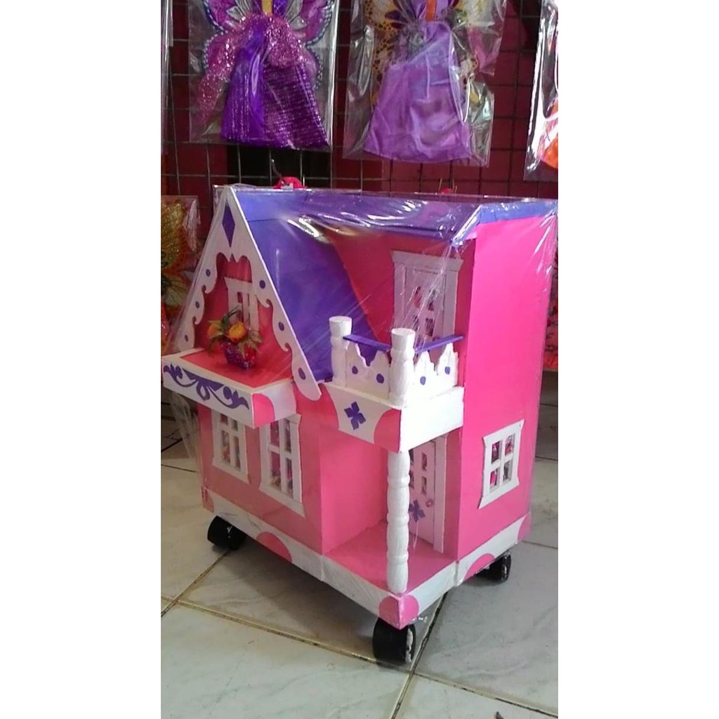 Barang Berkualitas Rumah Mainan Boneka Barbie Kayu Size 1 MURAH