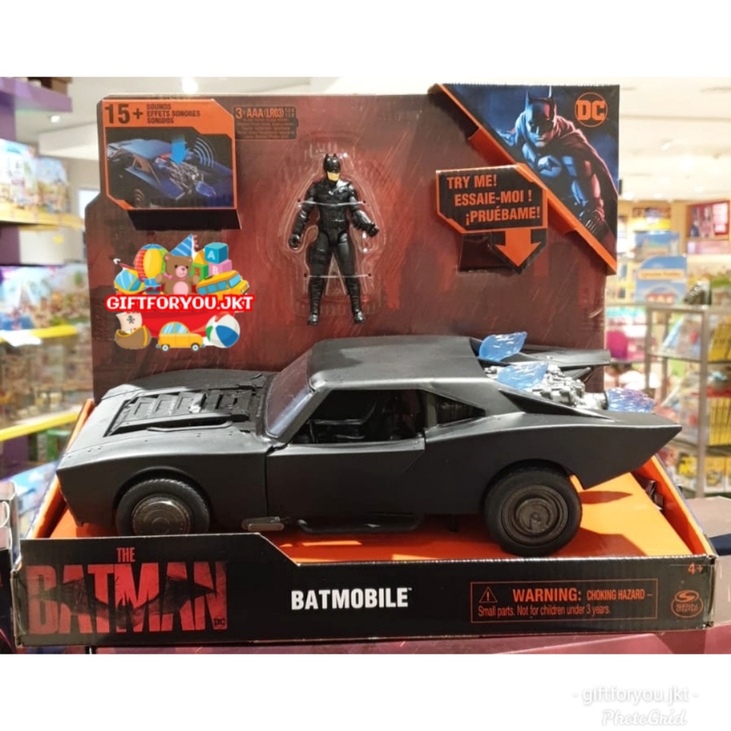 DC Comics Batman Batmobile 4 Inch Batman Figure Super Hero Movie Film Mobil Car Mainan Anak Toy Kid 