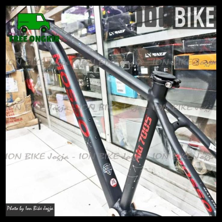 Baru Frame Mtb 27.5 Mosso 7519 Falcon Xct Ta 142Mm Black Red - Frame