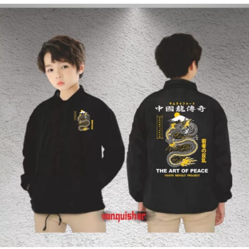JAKET NAGA ANAK MURAH / JAKET COACH ANAK MOTIP NAGA / JAKET PARASUT ANAK / JAKET COACH ANAK LAKI LAK