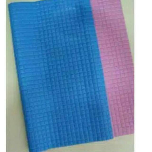 Perlak Bayi Jessi Biru Polos Ukuran +/- 63x58 cm-Perlak Jessi Biru Polos besar -Alas Ompol Bayi