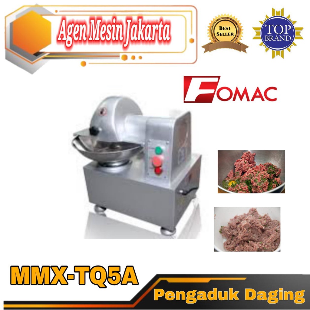 Mesin Pengaduk Daging Adonan Bakso Bowl Cutter MMX-TQ5A FOMAC