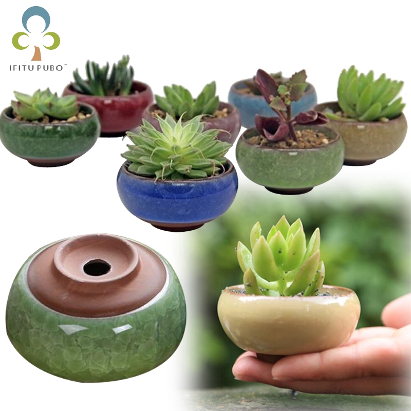 Pot Tanaman Sukulen Mini Bahan Keramik untuk Dekorasi Pot Tanaman Sukulen Mini Bahan Keramik untuk Dekorasi