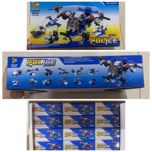 Panlos brick 681008 police 12in1