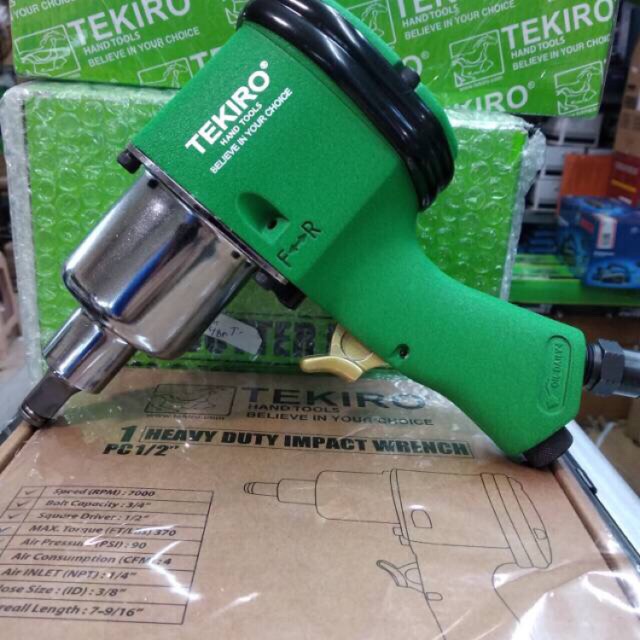 HEAVY DUTY IMPACT WRENCH 1/2" TEKIRO ALAT MESIN BOR OBENG ANGIN INCH KOMPRESOR COMPRESSOR AIR IMPACT