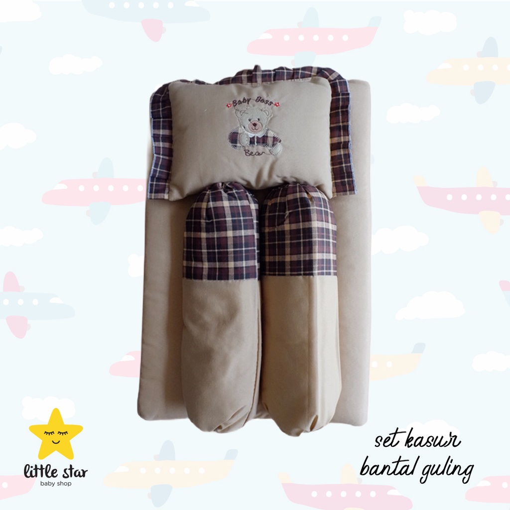 Bess Set Kasur Bantal Guling Polos Bayi