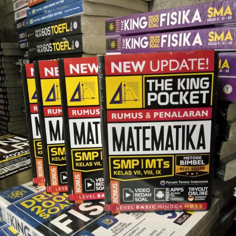 Buku matematika SMP!! New Update The King Pocket Matematika SMP-1