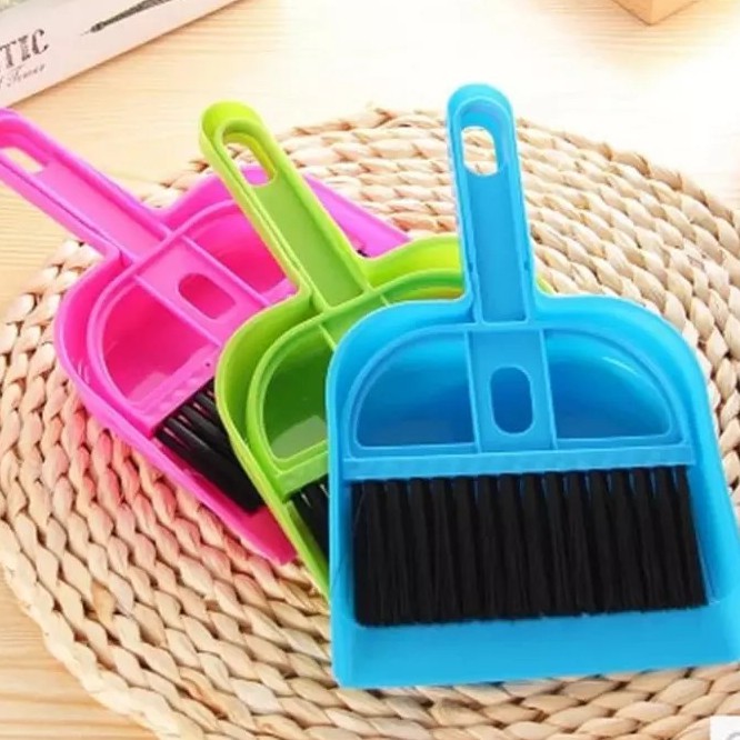 MOS Alat pembersih kolong, pasir & mobil / Sapu mini set cikrak mini serokan tempat dustpan