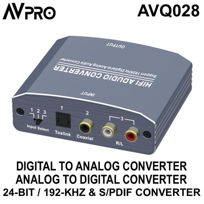 Avpro Avq028 24-Bit 192-Khz Dac - Adc & Spdif Converter Termurah