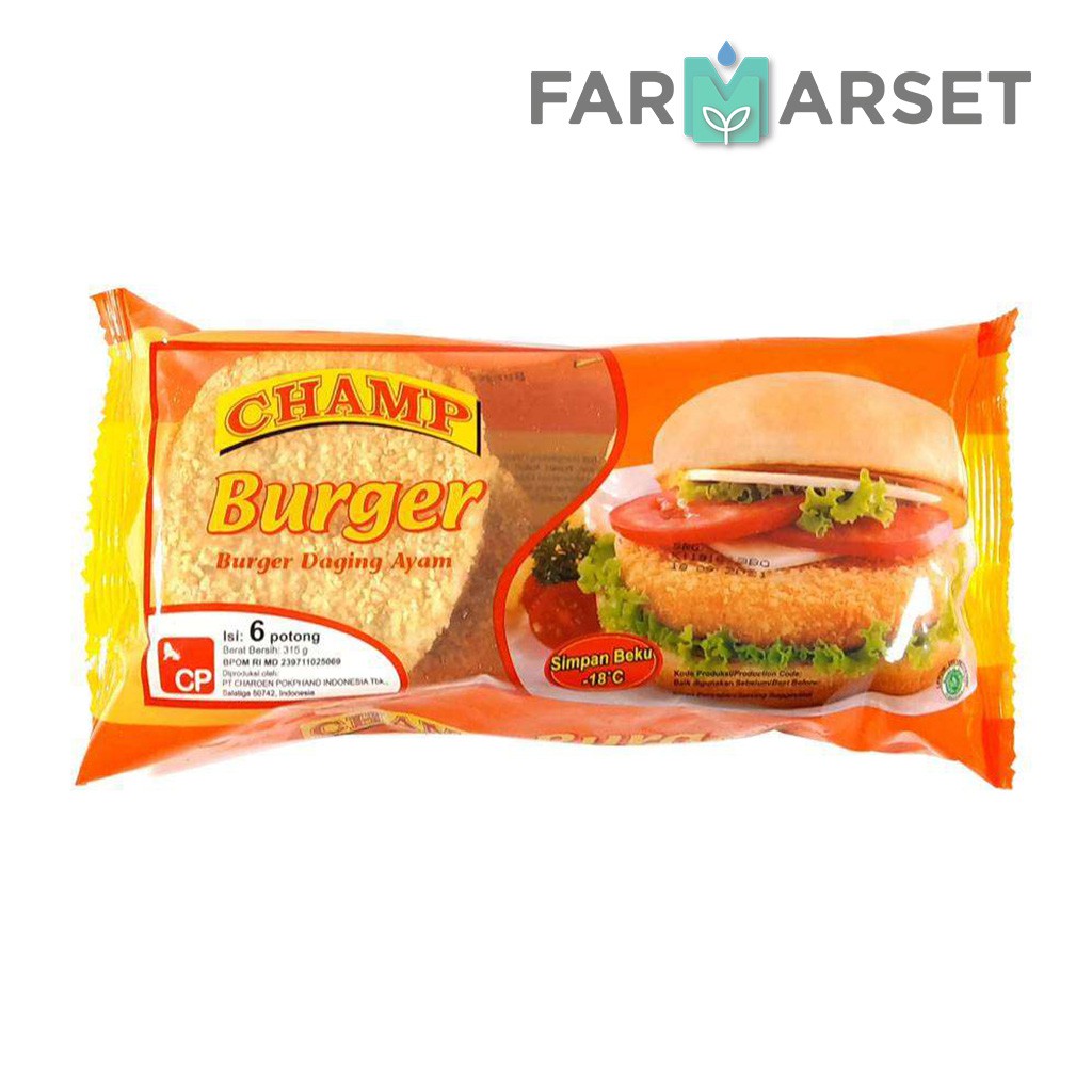 

[BANDUNG ONLY] Champ Burger Daging Ayam 315gr