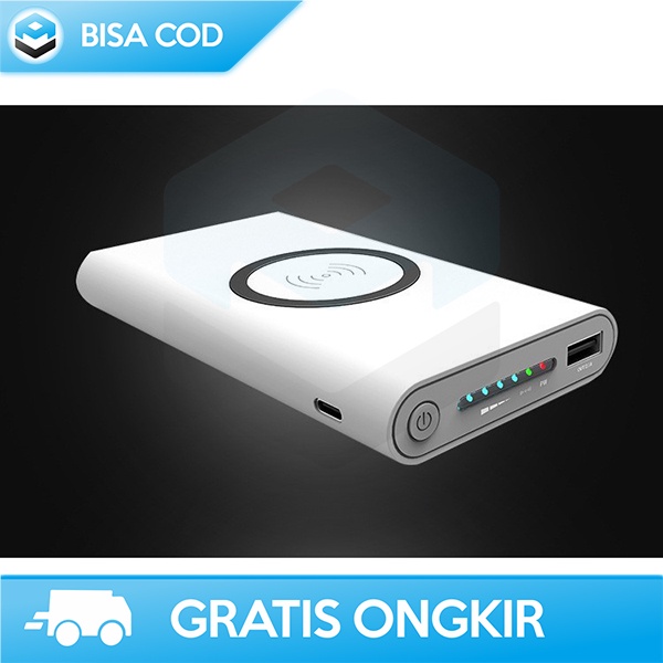 POWERBANK WIRELESS QI 10000MAH 2.1A TYPE C 042 SMART CHIP DUAL USB 042