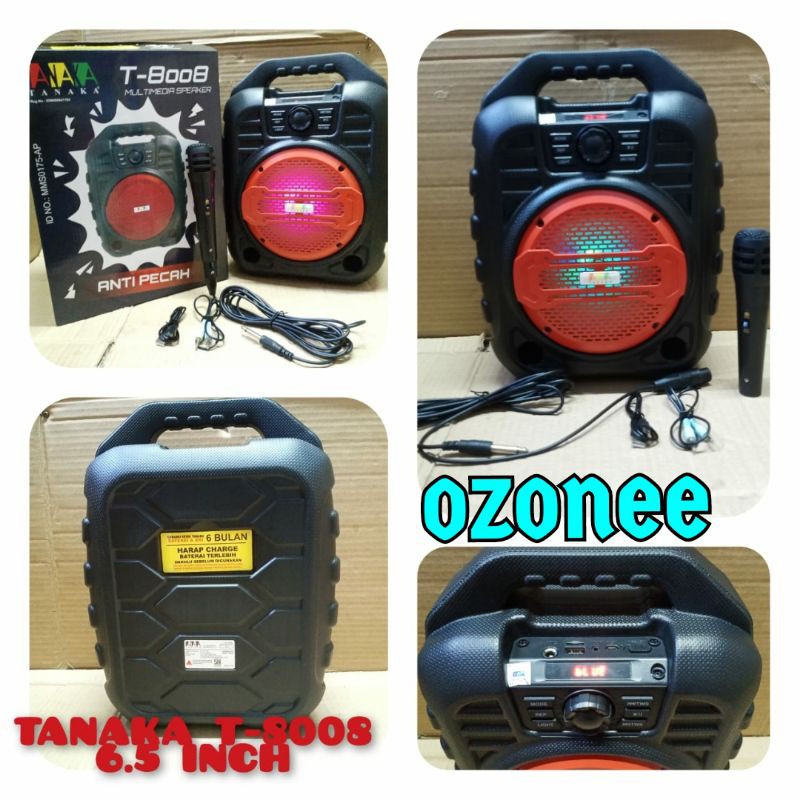 SPEAKER PORTABLE TANAKA T 8008 T8008 6.5 INCH ORIGINAL