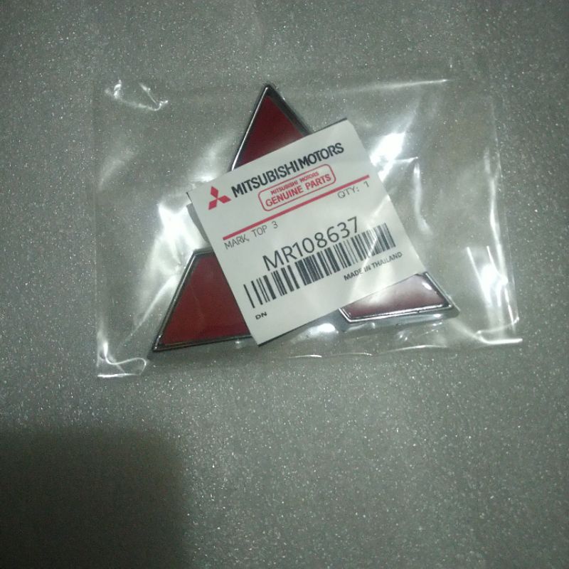 EMBLEM LOGO TIGA BERLIAN BAGASI MITSUBISHI GALANT LANCER ETERNA DLL