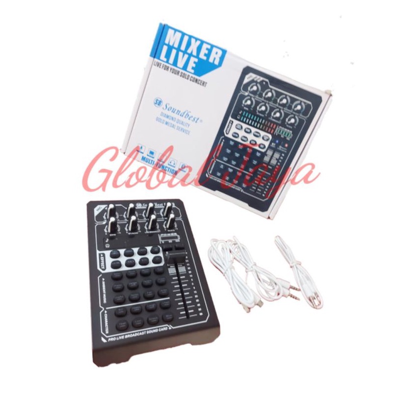 sound card soundbest V 12 original live mixer soundbest V12 soundcard mini original soundbest mixer mini karaoke live streaming hp laptop