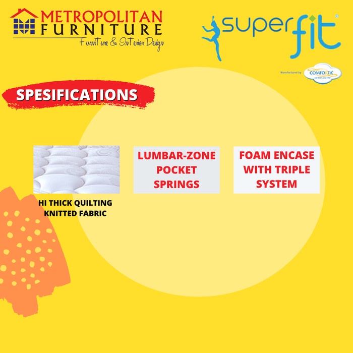 Kasur Springbed Comforta SuperFit Neo Pocket Hanya Kasur