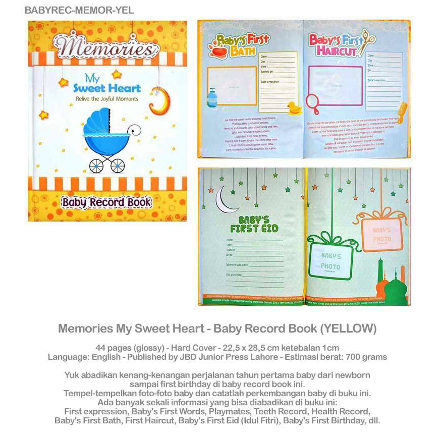 first 5 years baby record book