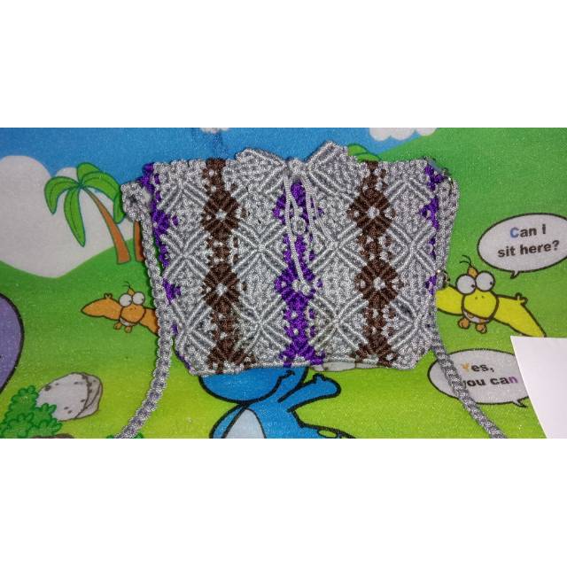 Tas tali kur motif melati kecil