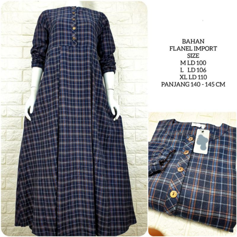 gamis flanel|gamis import|gamis casual