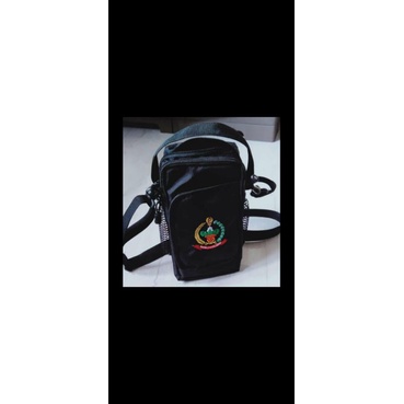 tas hp kecil pso hitam persit selempang olahraga model ibu kasad