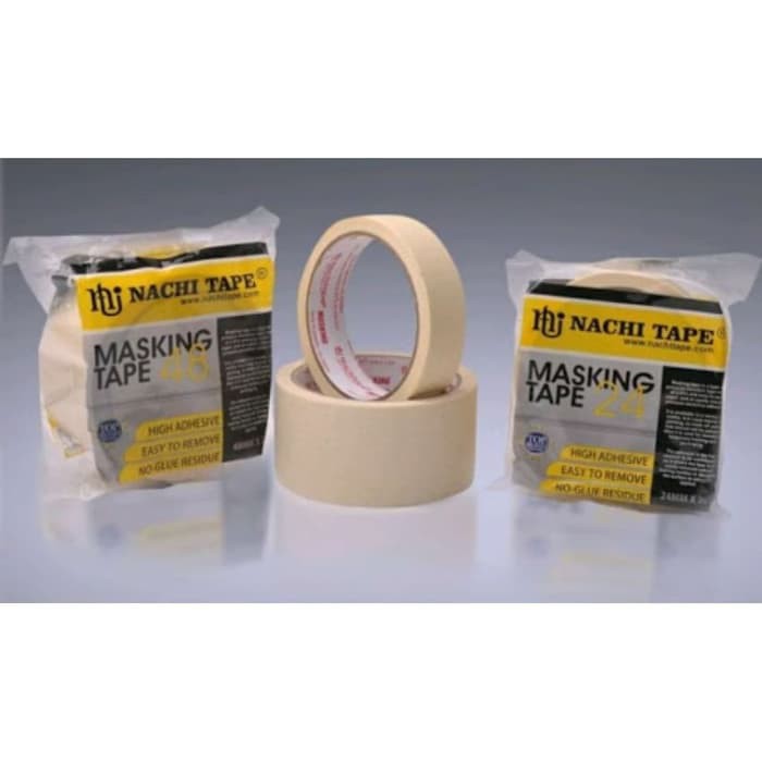 

Nachi Masking Tape 24MM Lakban Kertas Selotip Isolasi Plakban