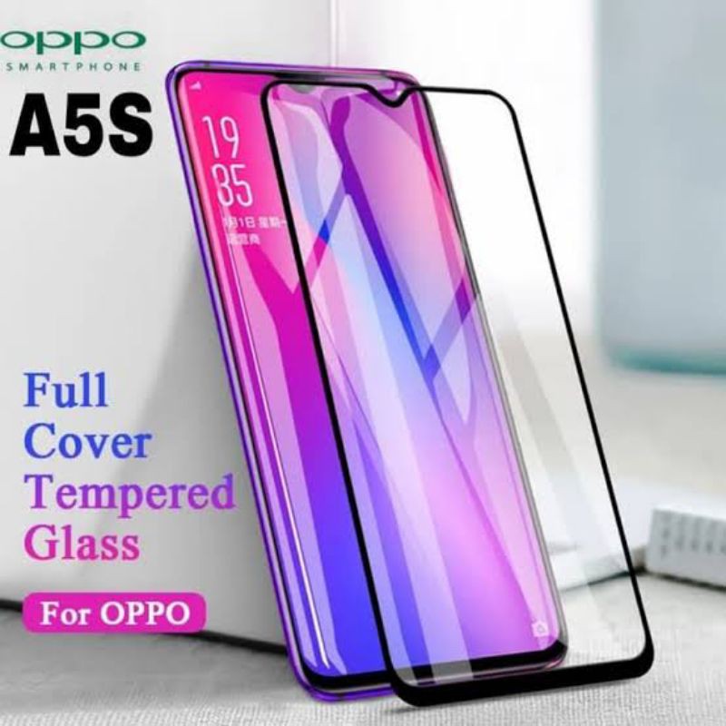Tempered Glass Oppo A5S Full Screen Protector Oppo A5S Pelindung Layar Anti Gores Hp Temper Oppo A5S